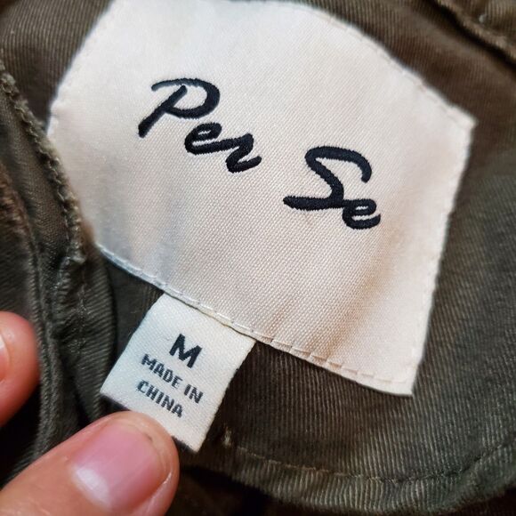 PER SE Army Green Cotton Utility Vest Size Medium - Picture 4 of 5